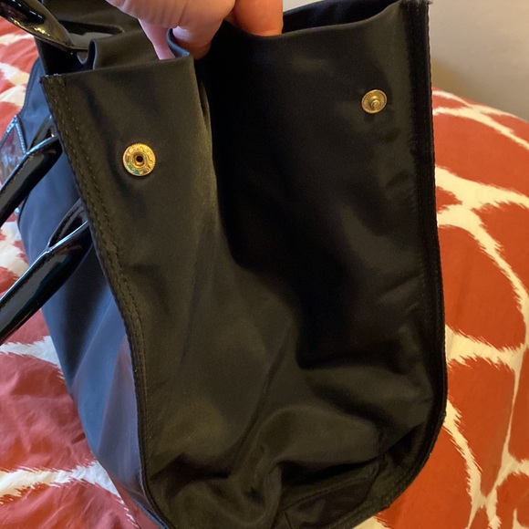 Tory Burch Patent Ella Nylon Tote - Picture 9 of 10